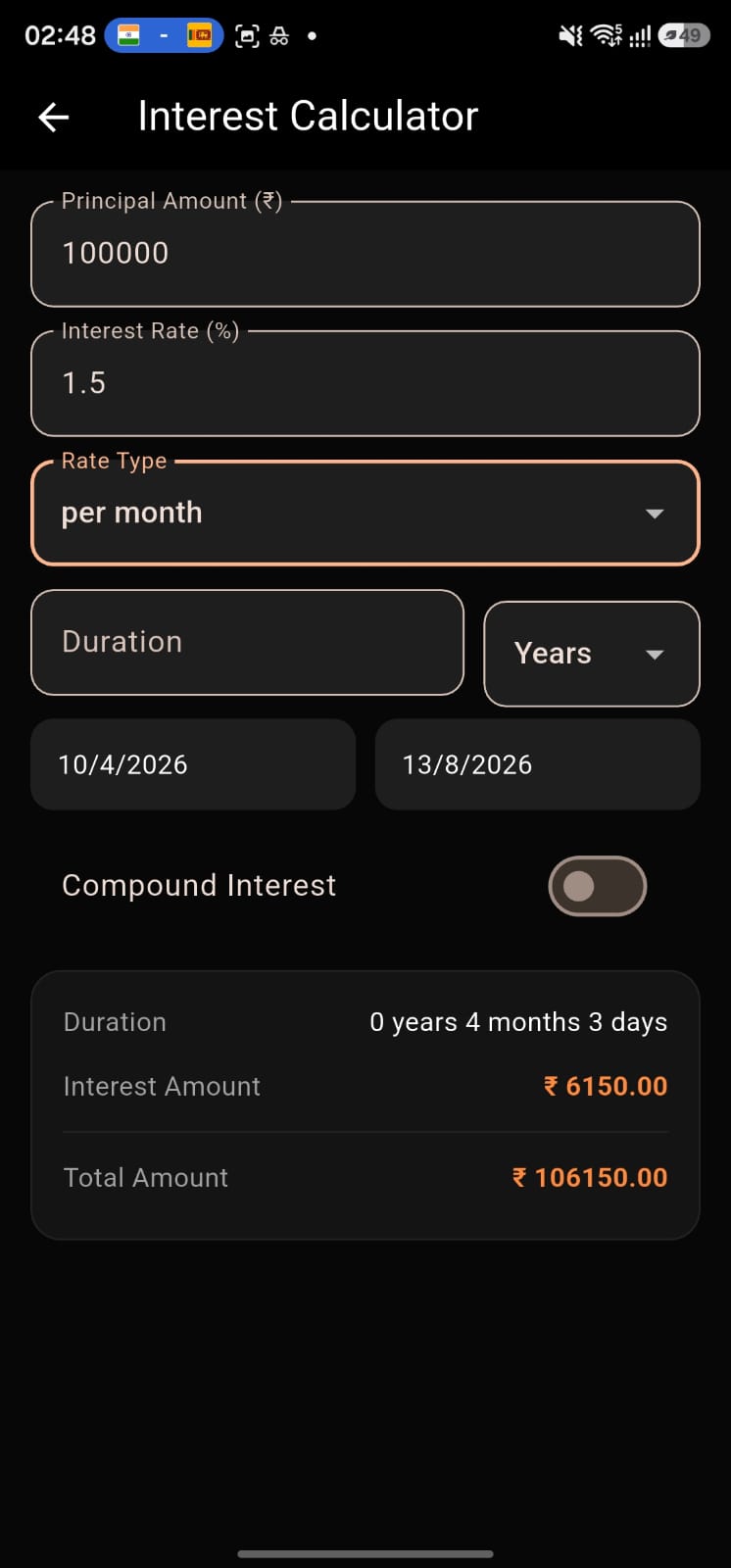 FD/RD Calculator